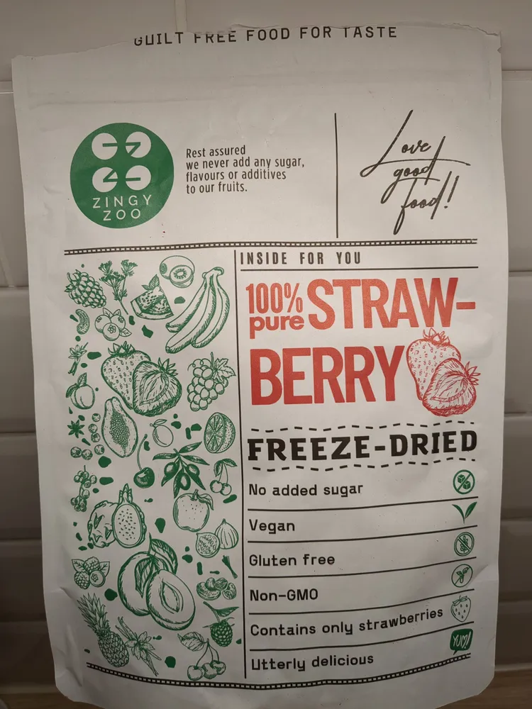 100% Pure Strawberry Freeze-Dried