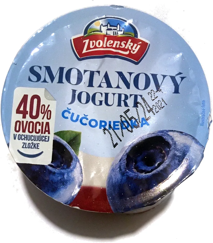 Smotanový jogurt Čučoriedka