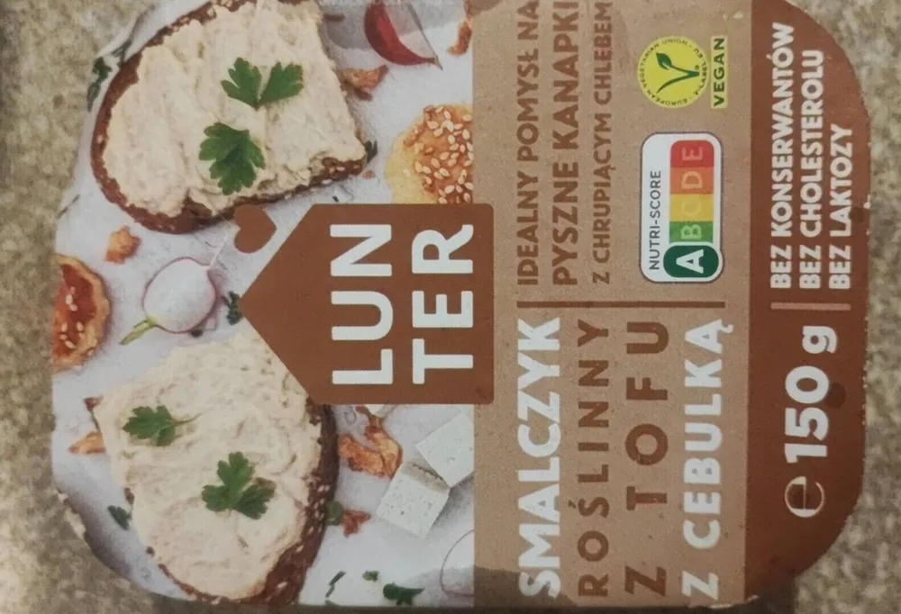 smalczyk roślinny z tofu z cebulką