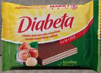 Diabeta Oblátka lieskovooriešková máčaná