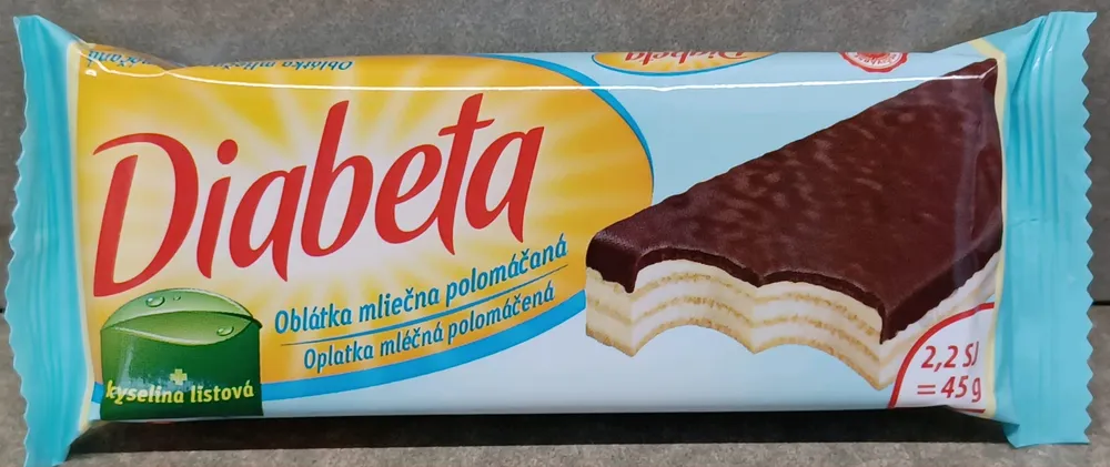 Diabeta Oblátka mliečna polomáčaná