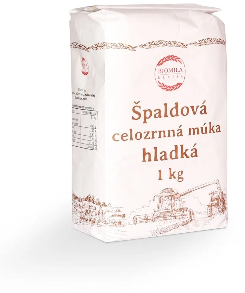 Špaldová múka celozrnná hladká