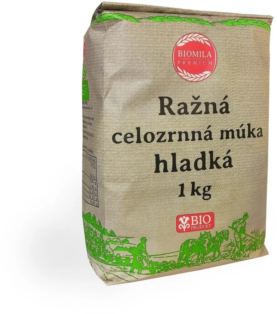 Ražná múka hladká BIO