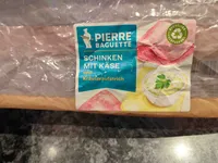 Schinken mit Käse und Kräuteraufstrich