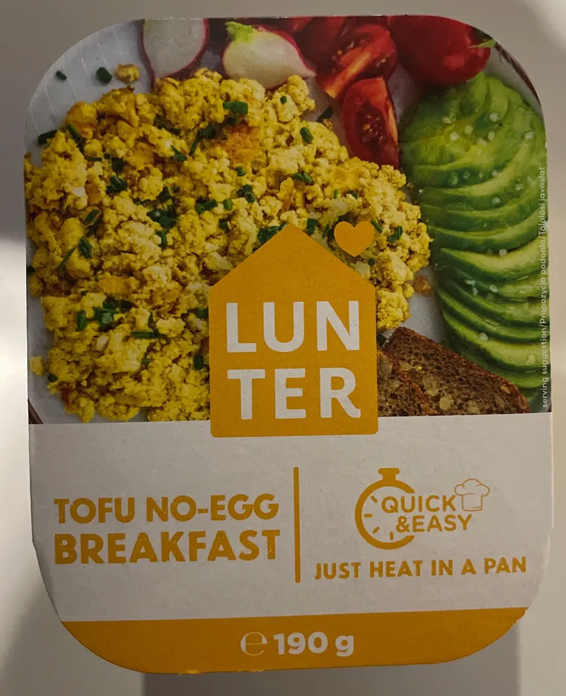 Tofu no-egg breakfast
