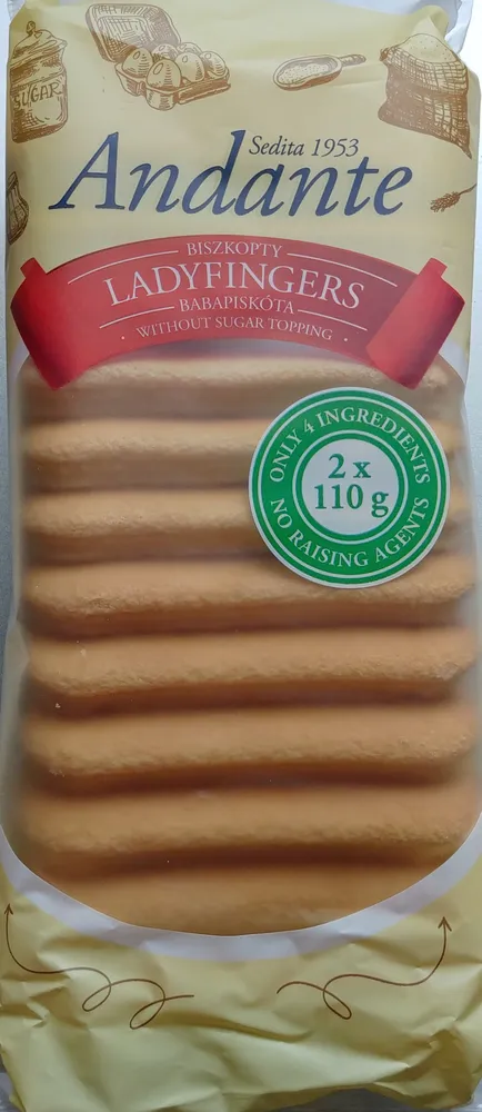 Biszkopty typu Ladyfingers