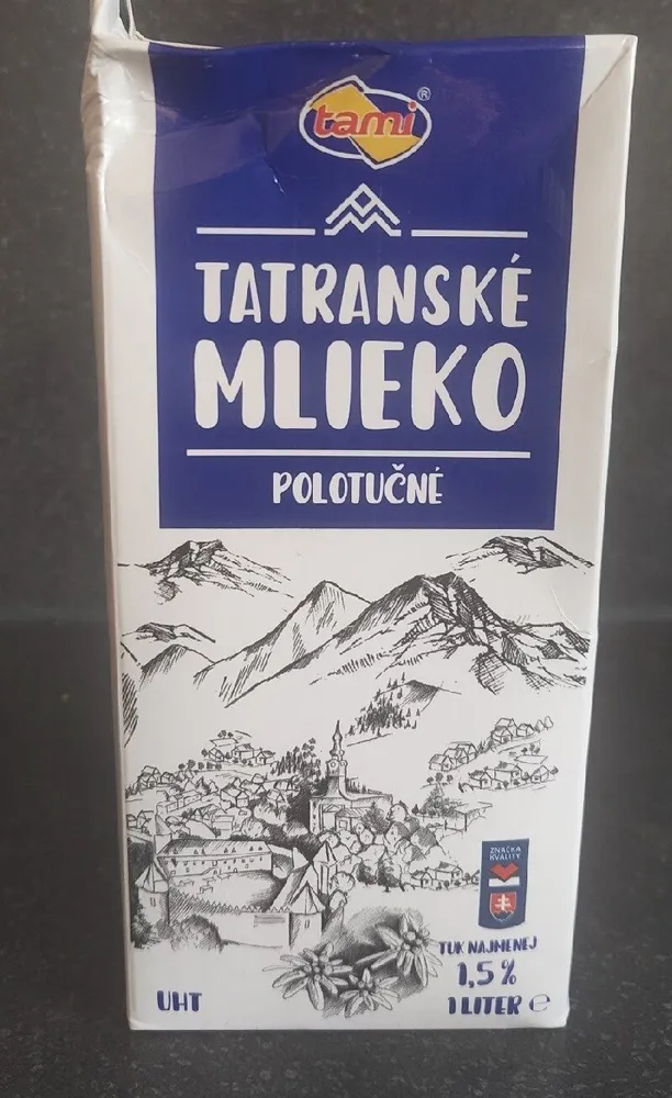 Tatranské Mlieko Polotučné