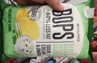 Bops Baked Potato Crisps Snacks Sour Cream & Onion