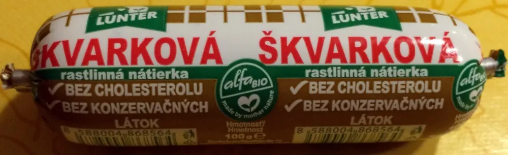 Škvarková rostlinná pomazánka