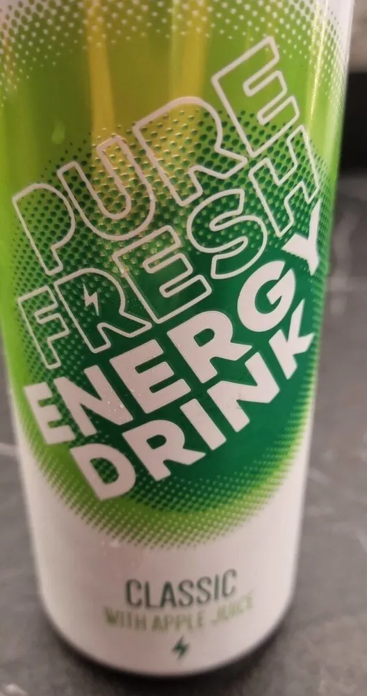 Energy drink pure fresh classic with apple juice