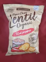 Popüi chips lentil organic red pepper