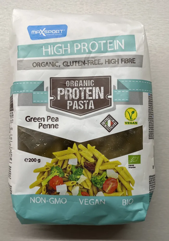 Green pea penne