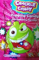 Popping candy strawberry flavor