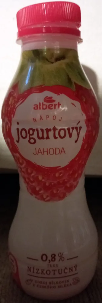 nápoj jogurtový jahoda