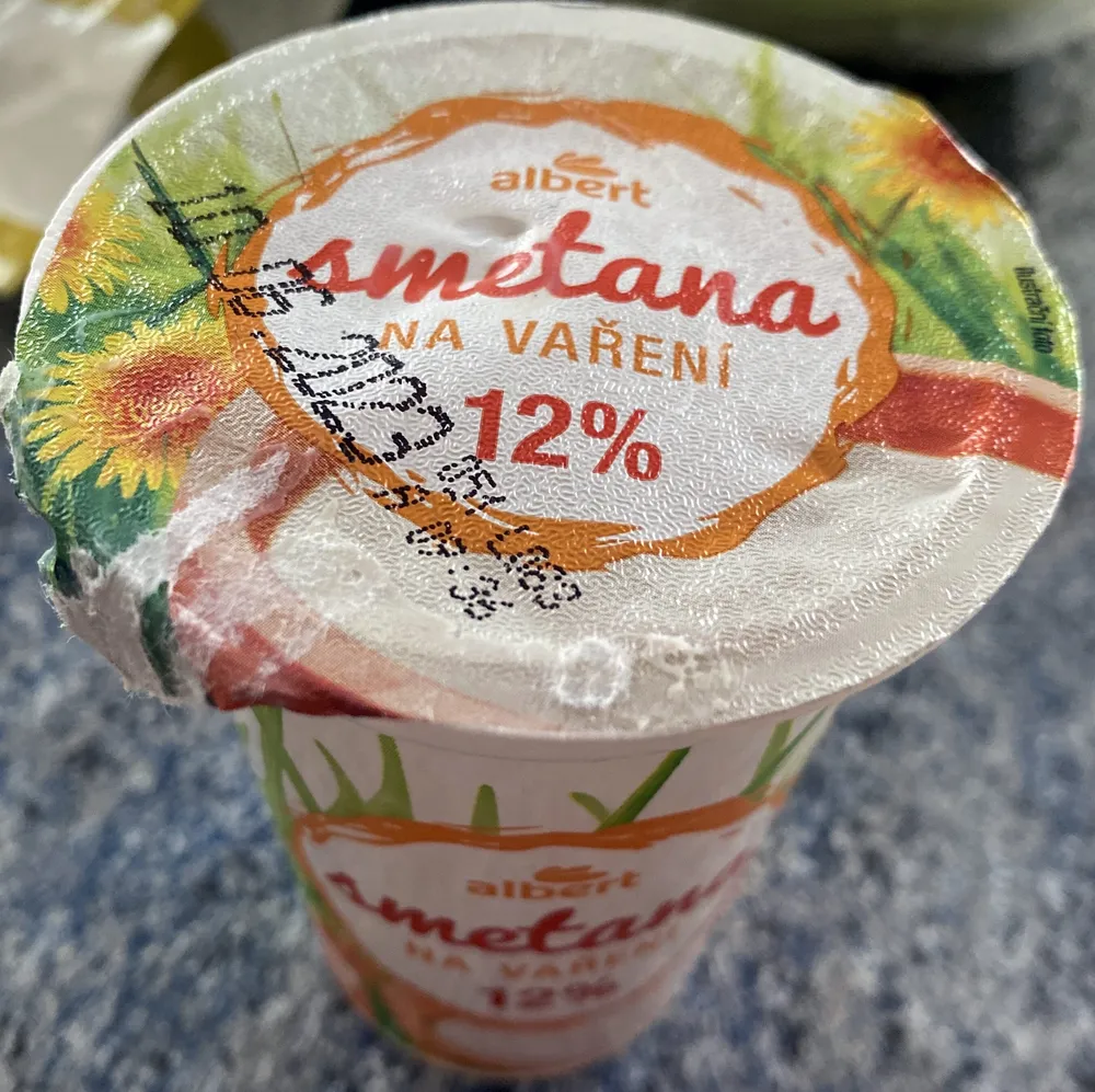 Smetana na vaření 12%