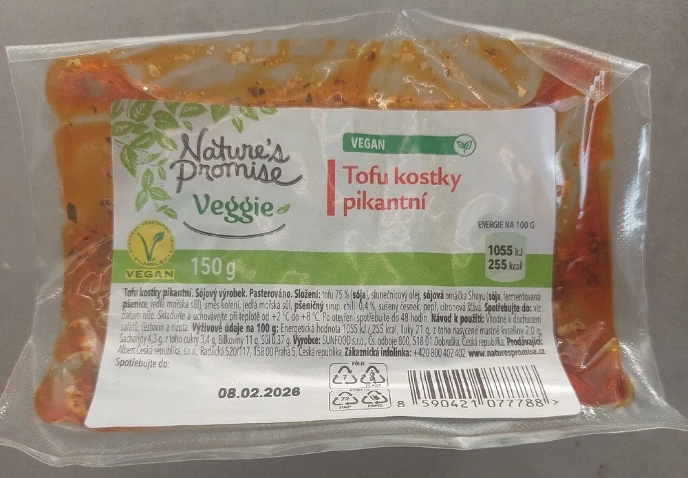 Tofu kostky pikantní