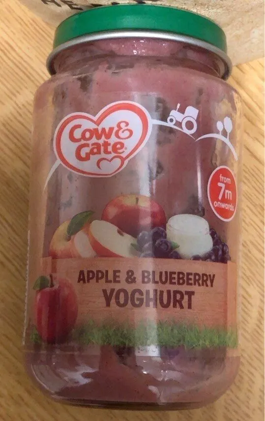 Apple and blueberry yogurt