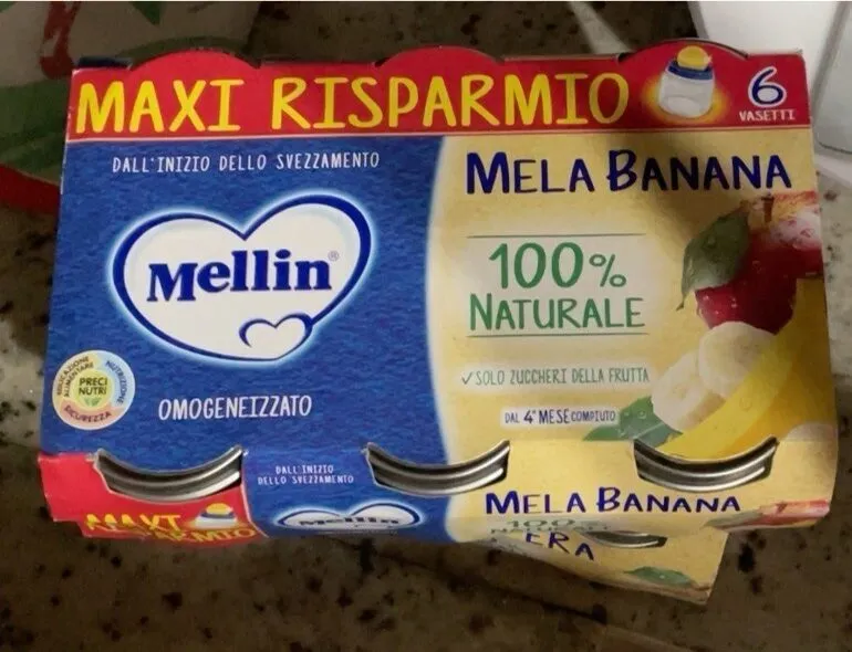 Mela banana omogeneizzato