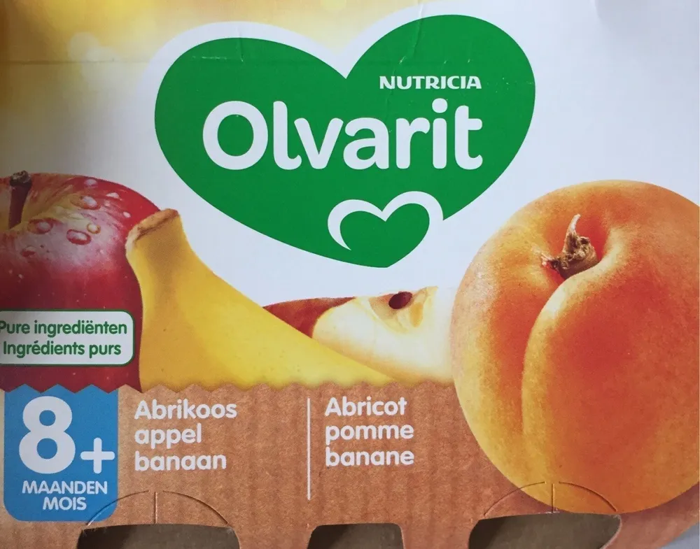 Olvarit abricot pomme banane