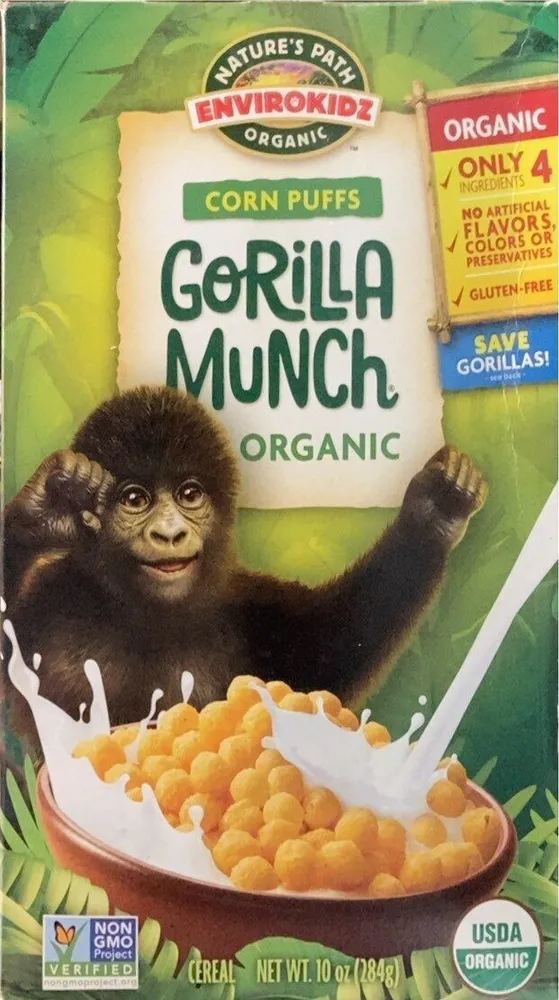 Corn puffs Gorilla Munch Organic