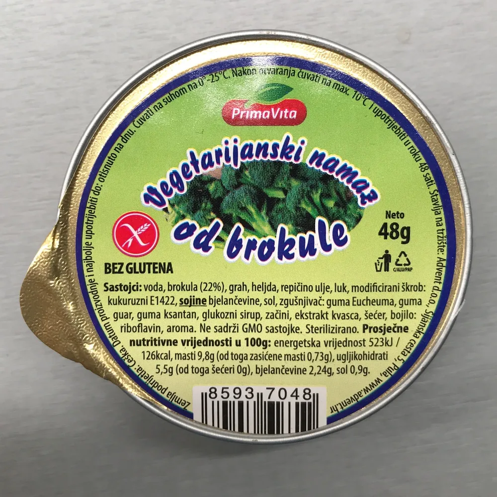 Vegetarijanski namaz od brokule