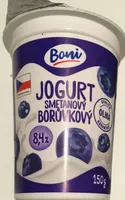 Jogurt smetanový borůvkový