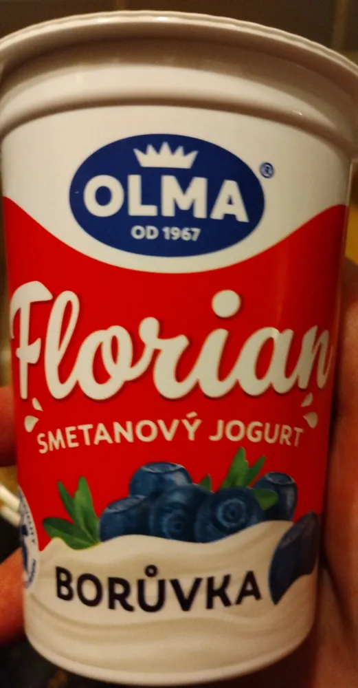 Florian smetanový jogurt borůvka