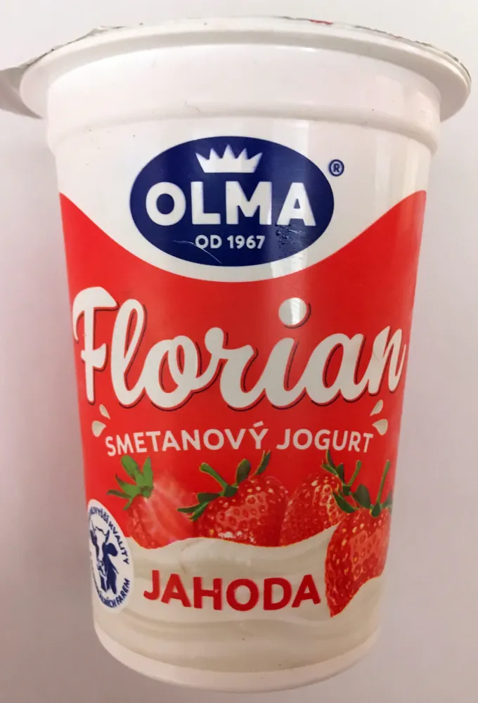 Florian smetanový jogurt jahoda