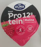 high protein malina v řeckém jogurtu