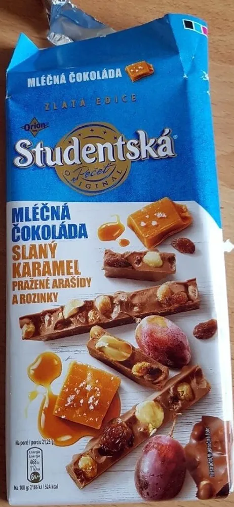Studentská pečeť mléčná slaný karamel