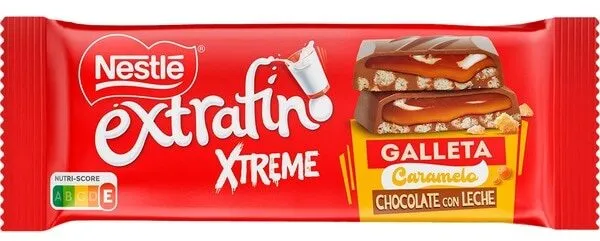 Extra fino xtreme galleta caramelo chocolate con leche