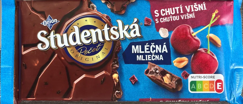Studentská pečeť mléčná s chutí višní