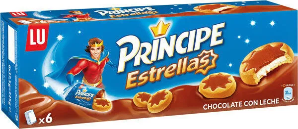 Estrellas galletas rellenas de chocolate