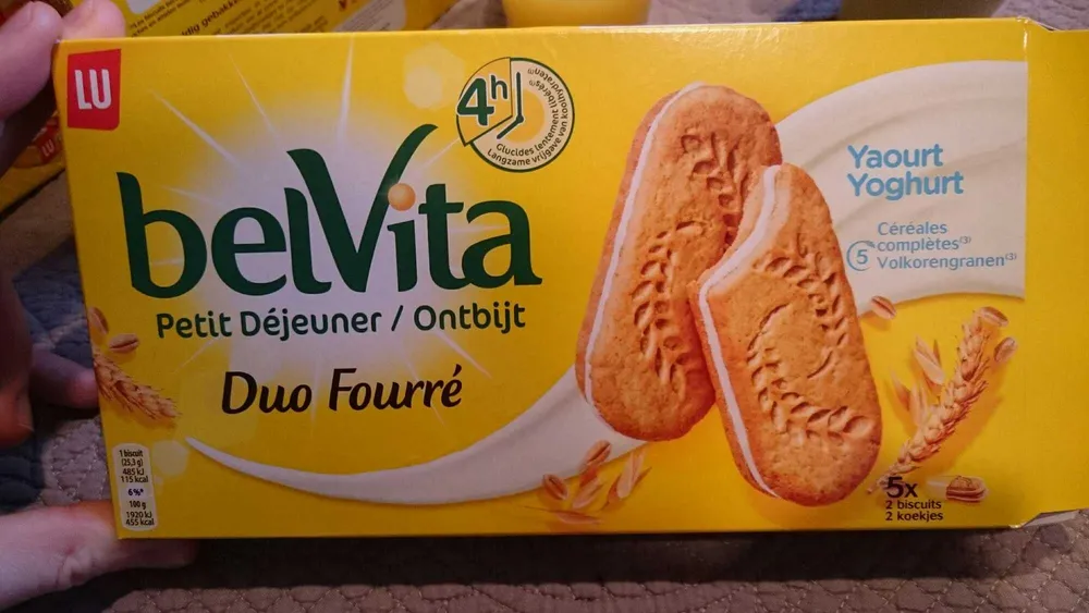Belvita Petit Déjeuner Duo Fourré Yaourt