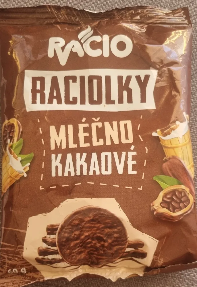 Raciolky mléčno kakaové
