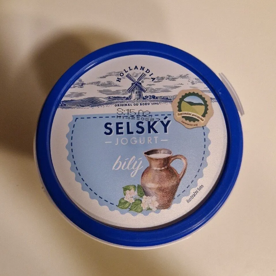 jogurt bílý selský min. 3,5%
