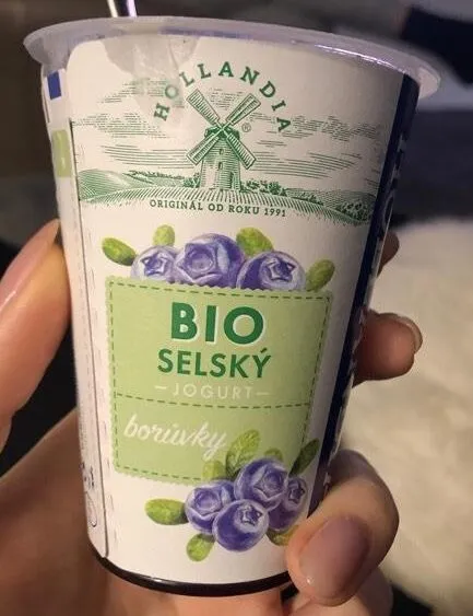 BIO selský jogurt borůvky