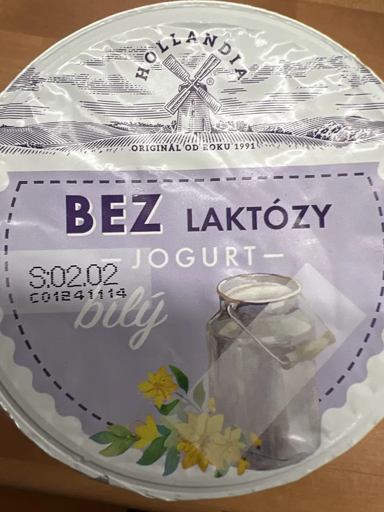 Bez laktozy jogurt bílý