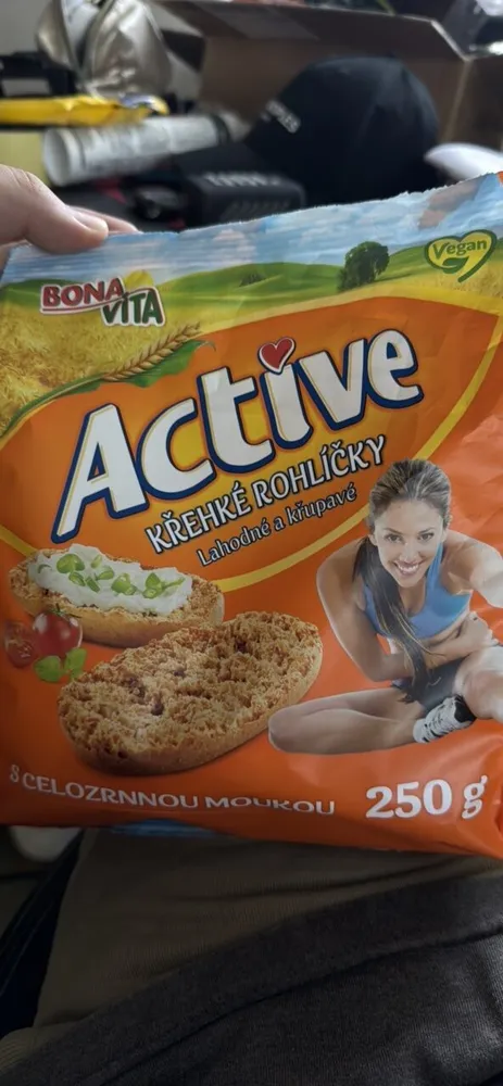 Rohlíky Krehké Celozrné 250G Active Bonavita