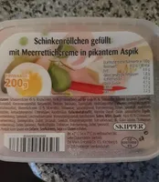 Schinkenröllchen Meerrettich