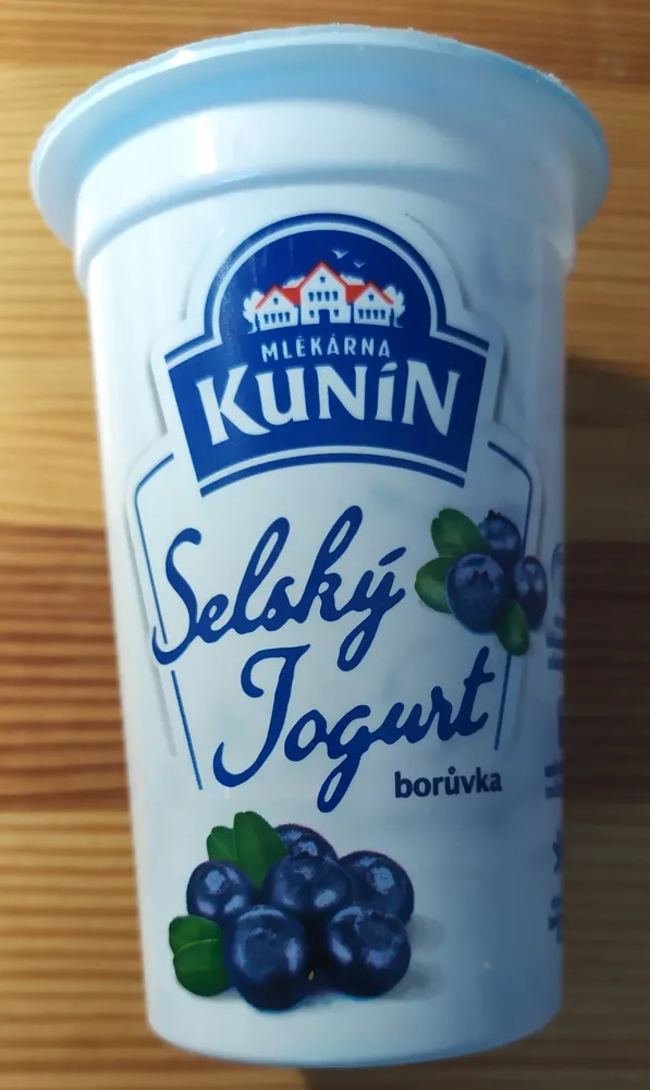 Kunín selský jogurt borůvka