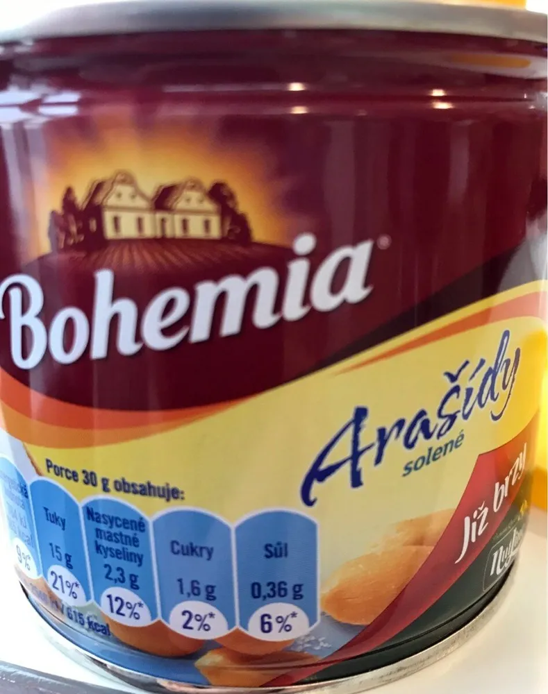 Arašídy solené trvanlivé