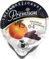 Smetanový jogurt čokoládový s meruňkami