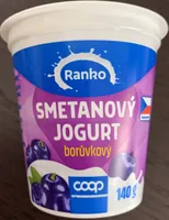 Smetanový jogurt borůvkový
