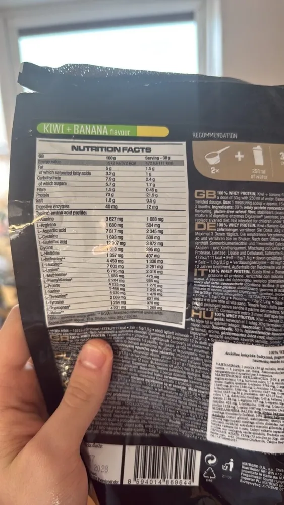 Kiwi + Banana Flavour