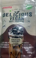 Delicious Vegan 60% Protein čokoláda/oříšek