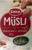 Musli crunchy strawberries et almonds