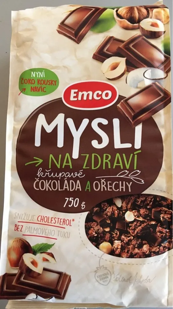Mysli čokoláda a Ořechy