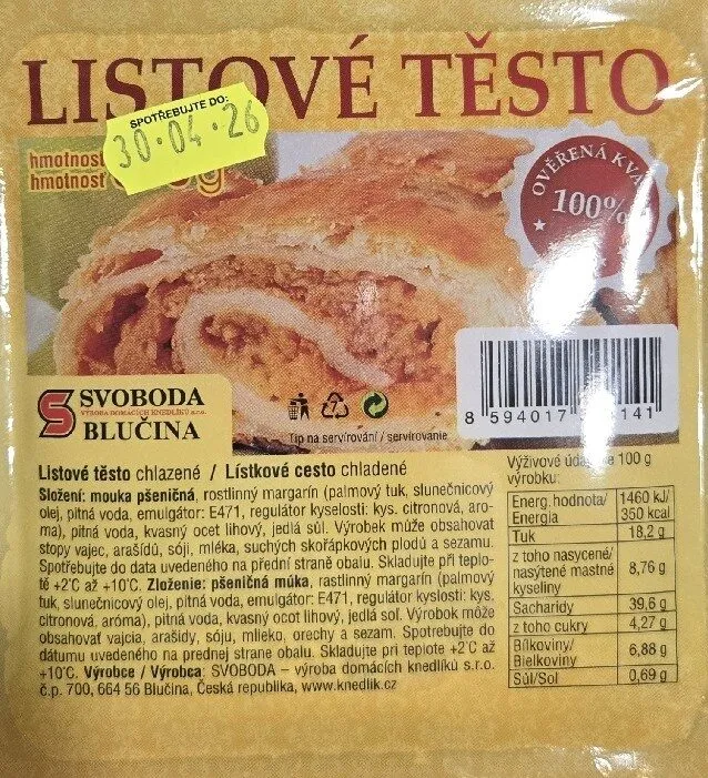 Listové Těsto
