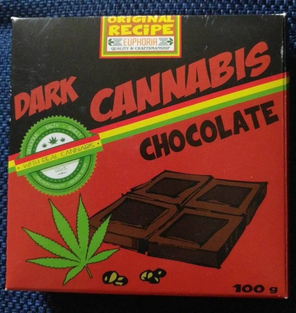 Dark cannabis chocolate